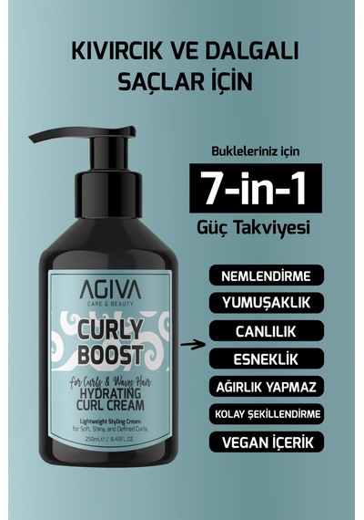 Curly Boost Durulanmayan Nemlendirici Bukle Kremi - 250ml