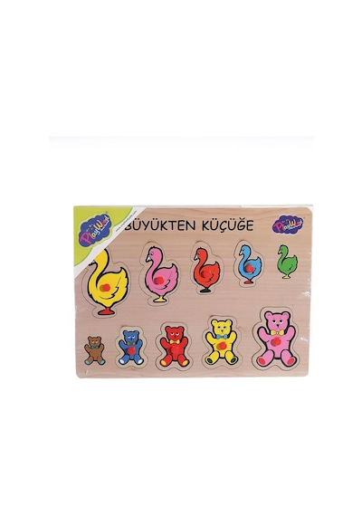 131-132 Ony Ahşap Tutmalı Puzzle Büyükten Küçüğe