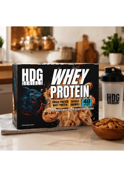 Hdg Serials %100 Whey Protein Cookie Aromalı 48'li Saşe 30 G Protein Kurabiye