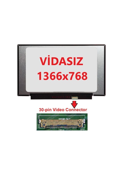 HP Uyumlu 6Nm61Ea Ekran Lcd Ekran 14 Slim 30 Pin Panel