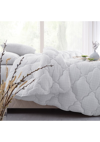 Puffy Melly Anti-Stress Çift Kişilik Yorgan Roll Pack 195x215 Beyaz
