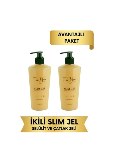 Slim Jel -sıkılaştırıcı Bölgesel Incelme-çatlak Karşıtı Ve Selülit Kremi Yakıcı 2 Adet