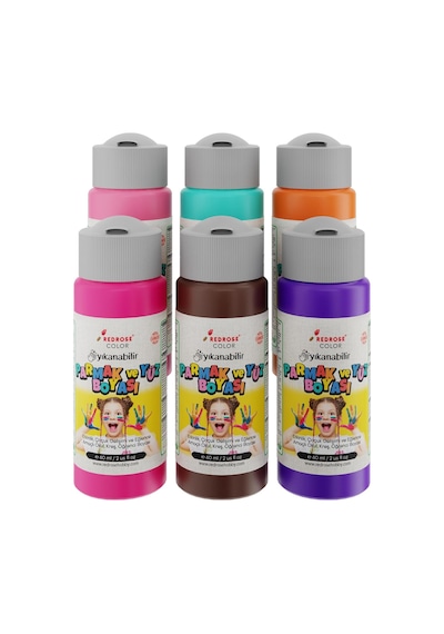 Tamamlayıcı Renkler Parmak Boyası 6'lı Set 6x60 Ml