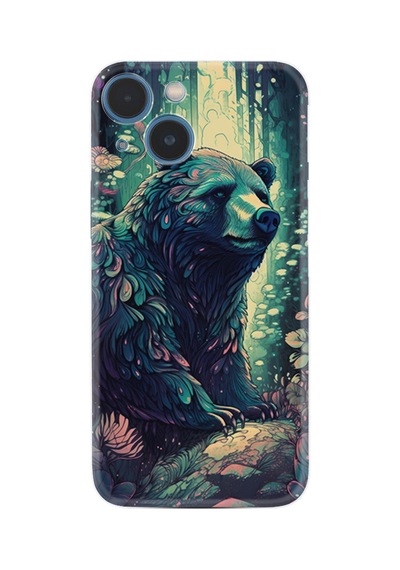 Apple iPhone Uyumlu Apple iPhone Uyumlu 13 Kılıf Apple iPhone Uyumlu 14 Kılıf Boutique Baskılı Resimli Bears Pcode -081