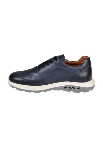 Pullman Hakiki Deri Erkek Spor Ayakkabı Sneaker Mod-5825 Lacivert