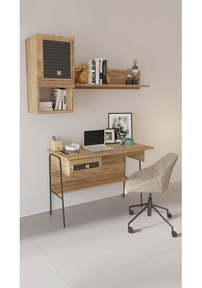 Arya Raflı 59x120 Cm Çalışma Masası Bilgisayar Masası Ofis Ders Y Diğer