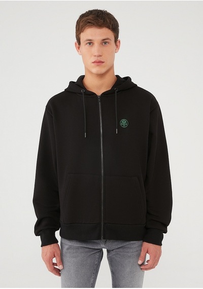 Mavi - Fermuarlı Siyah Sweatshirt 066979-900 Siyah