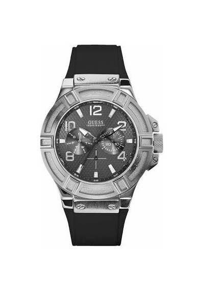 Guess W0247g4 Siyah Silikon Saat Kordonu