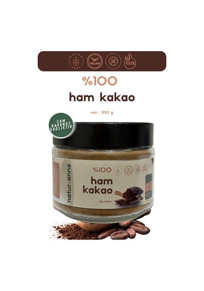 Ham Kakao Tozu 100 G Cam Kavanoz - Doğal , Katkısız , Koruyucusuz , Premium