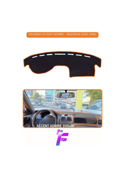Hyundai Accent Admire/milenium 2000-2006 Torpido Örtüsü Güneşten, Isıdan, Çatlamadan Korur F94