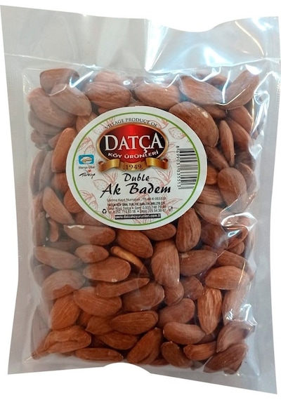 Datça Köy Ürünleri Duble Ak Badem Çiğ 500 G