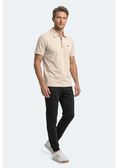Slazenger Khan Erkek Polo Yaka Bej Tişört