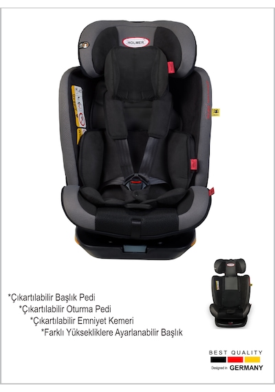Holmer Kids Maxi Protect Aero 3D 360° Dönebilir Isofix 0  -  36 KG Oto Koltuğu
