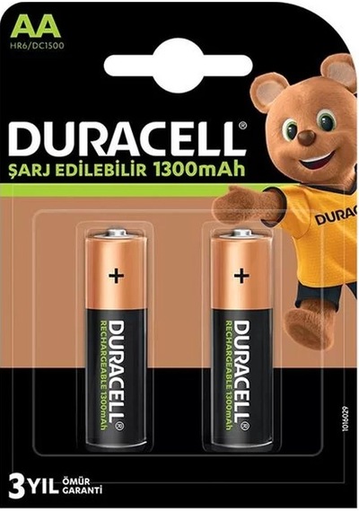 Sh Duracell 1300 Ma Aa Şarjlı Kalem Pil 2'li Paket Najmaddin