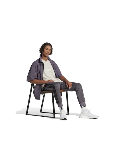 Adidas Essentials Linear Sj Erkek Ekru Bisiklet Yaka Tişört Ekru
