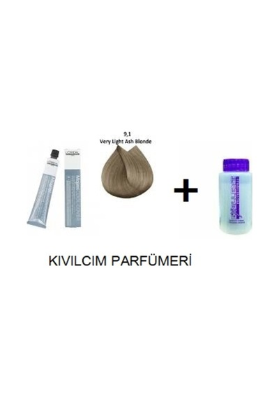 Majirel Cool Cover 9.1 Sarı Küllü Saç Boyası + Oksidanı