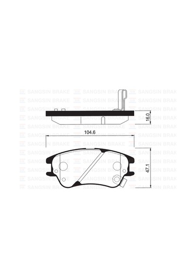 Sangsın Sp1149 Ön Fren Balata Hyundaı Atos 1.1l G4hg 06- 5810102a10-5810105a10-5810105a30 1 Takım