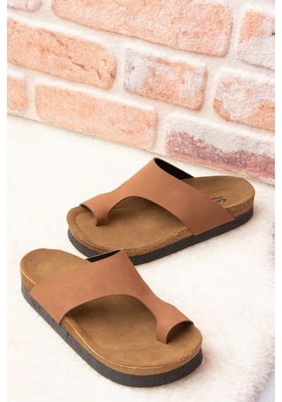 Fox Shoes Taba Kadın Terlik D777812002