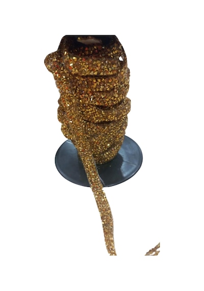 Silikonlu Yapıştırma Taş 1 Cm Gold 1 Metre