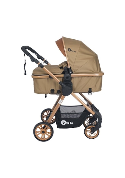 Elegant Gold Travel Sistem Bebek Arabası Bb 370 Kahve - Pusetli Çift Yönlü Bebek Arabası