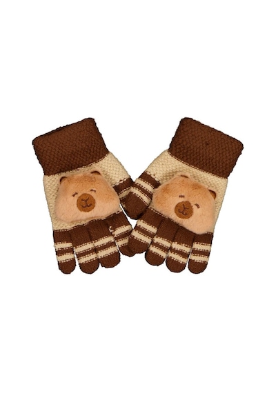Kitti-Akal Tekstil Kitti Erkek Çocuk 4-8 Yaş Örme Eldiven - Standart Standart Standart
