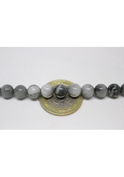 Kartal Gözü Taşı YARIM Dizi 8mm (18cm uzunluğundadır)