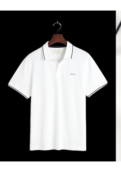 Gant Erkek Pike Polo T-shirt Regular Fit Beyaz