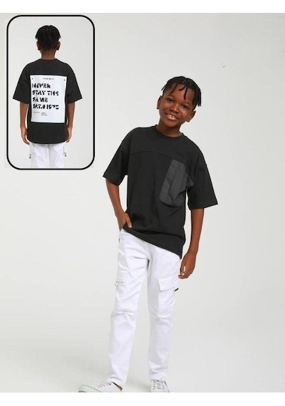 Jack Lions Erkek Çocuk Pamuklu Siyah Tshirt-14643 SIYAH