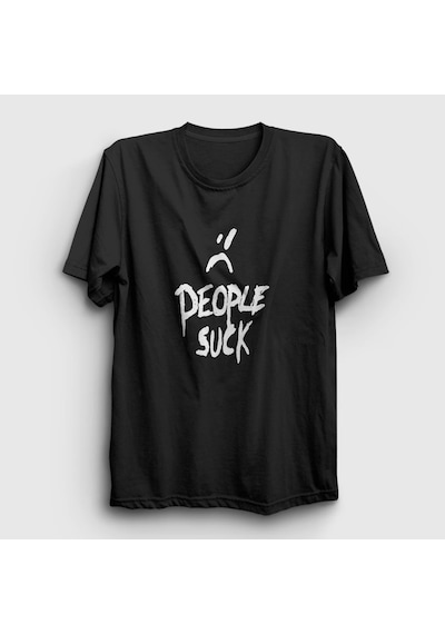 Presmono Unisex People Suck Xxxtentacion T-shirt Siyah