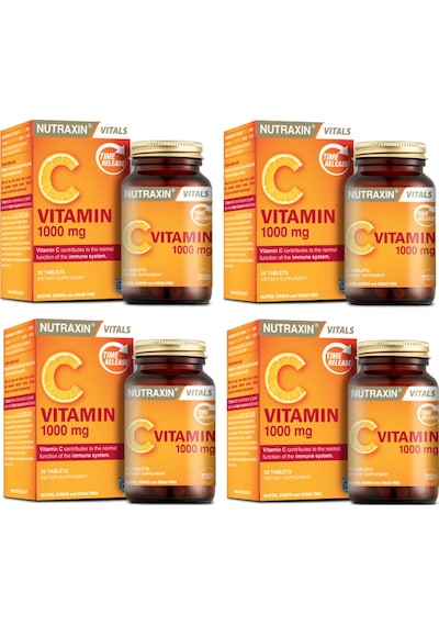 Nutraxin Vitamin C 1000 Mg 30 Tablet X 4 Adet