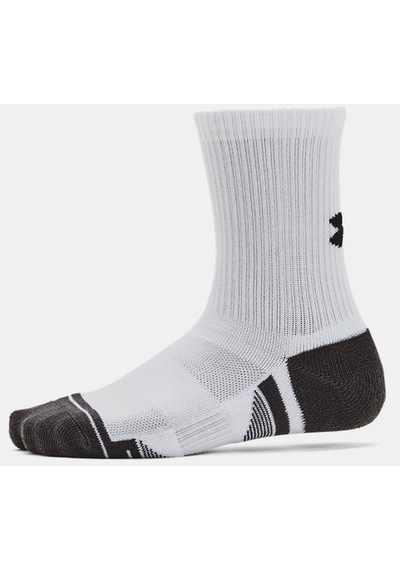 Under Armour Çocuk UA Performance Tech 3’lü Paket Crew Çorap 1379521-100 Beyaz - Gri