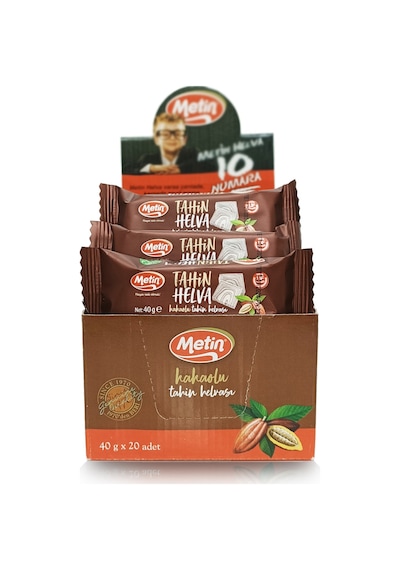 Mini Sade Ve Kakaolu Paket Helva 40 Gr 40 Adet