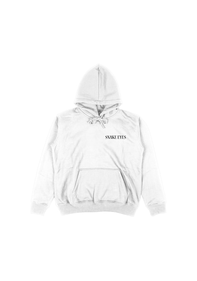 Tarzsokak Snake Eyes Beyaz Oversize Unisex Kapüşonlu Sweatshirt Hoodie