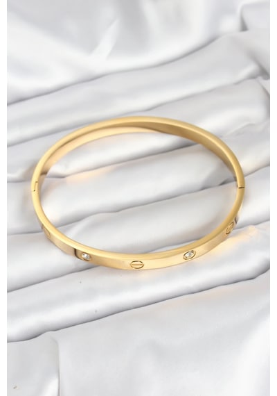 Mey İthalat 316l Çelik Gold Renk Zirkon Taşlı 65 Mm Kadın Kelepçe Bileklik - Özel Seri Meyeb68c423677d0b82c1d40e0e58 Altın