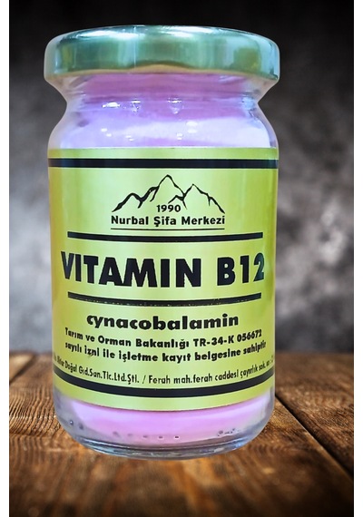 Vitamin B12 Cynacobalamin Toz 50 Gr