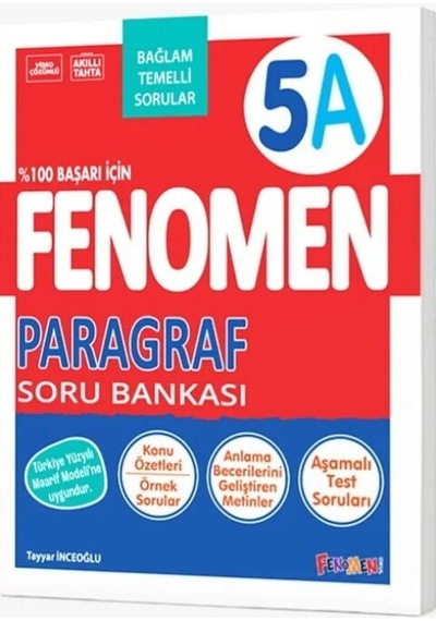 5. Sınıf Paragraf Fenomen A Soru Bankası Fenomen Okul Yayınları