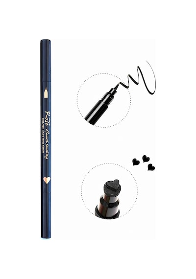3b Trend Çift Uçlu Kalp Desenli Kalem Eyeliner 001 Black