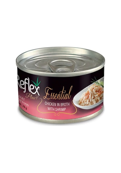 Reflex Plus Essential Tavuklu ve Karidesli Konserve Yetişkin Kedi Maması 24 x 70 G