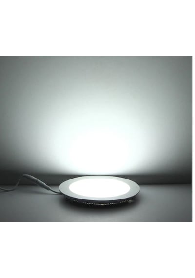 İnoled 6w Beyaz Işık Slim Led Panel Yuvarlak Alüminyum 2706-01