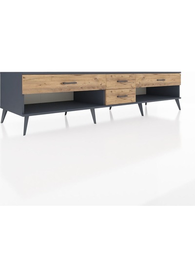 Kronos Tv Ünitesi 4 Çekmeceli 220x59x51 Antrasit-antrasit/çam Antrasıt/atlas Çam - Antrasıt Kronos Tv Ünitesi 4 Çekmeceli 220x59x51 Antrasit-antrasit/çam Antrasıt/atlas Çam - Antrasıt