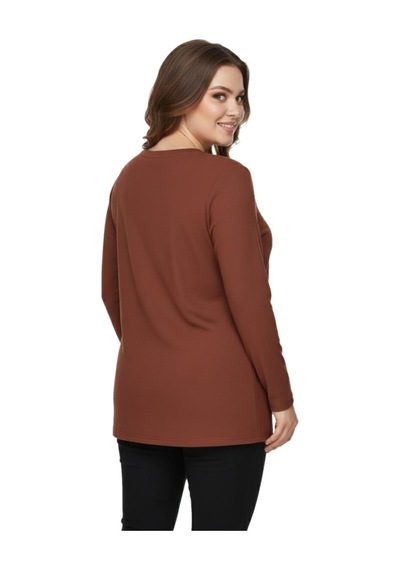 Nazal Kadın Önü Nakışlı Bluz Bgl-st05090 Taba