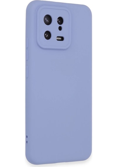 Xiaomi Mi 13 Kılıf Nano İçi Kadife Silikon - Lila Düz Renkli