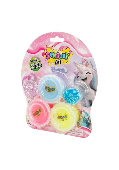 Mystery Mix Effect Unicorn Slime Seti - Sürpriz Karışımlı Eğlenceli Çocuk Oyun Hamuru Seti Çok  Renkli