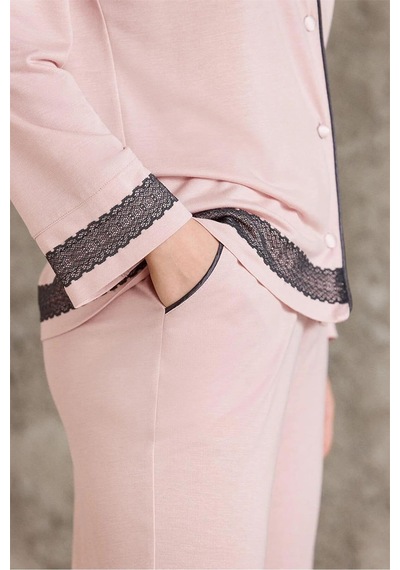 Pierre Cardin 2200 Kadın Uzun Kollu Gömlek Pijama Takımı-pudra Pudra Pierre Cardin 2200 Kadın Uzun Kollu Gömlek Pijama Takımı-pudra Pudra