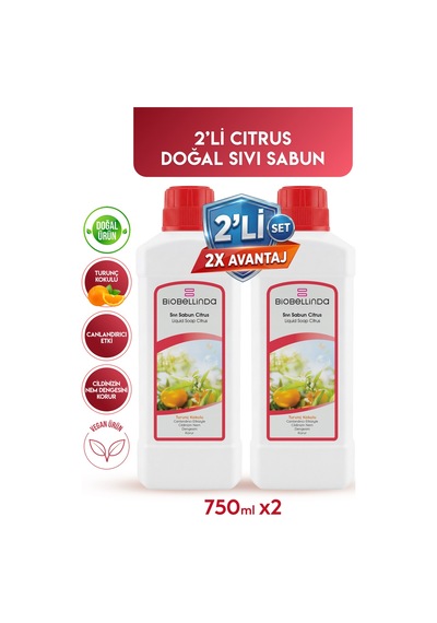 Sıvı El Sabunu Citrus 750 Ml 2'li Set