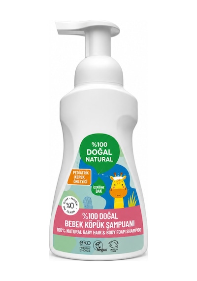%100 Doğal Bebek Köpük Şampuanı 250 Ml