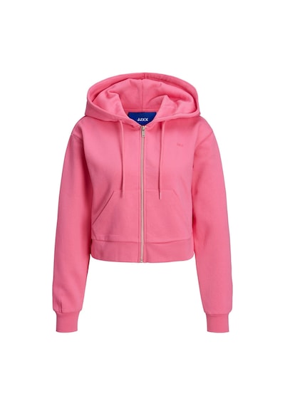 Jack & Jones Kadın Logolu Kapüşonlu Sweatshirt - Abbie 12219609 Carmine Rose Siyah
