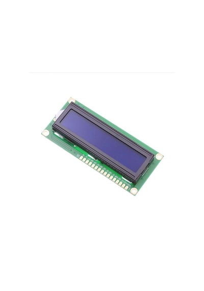 2X16 Lcd Ekran Mavi Üzerine Beyaz