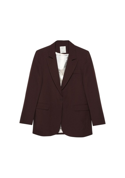 Quzu Blazer Ceket Koyu Kahve