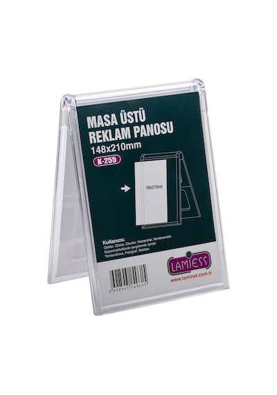Lamiess K-255 Masaüstü Reklam Panosu Dikey 3 'lü